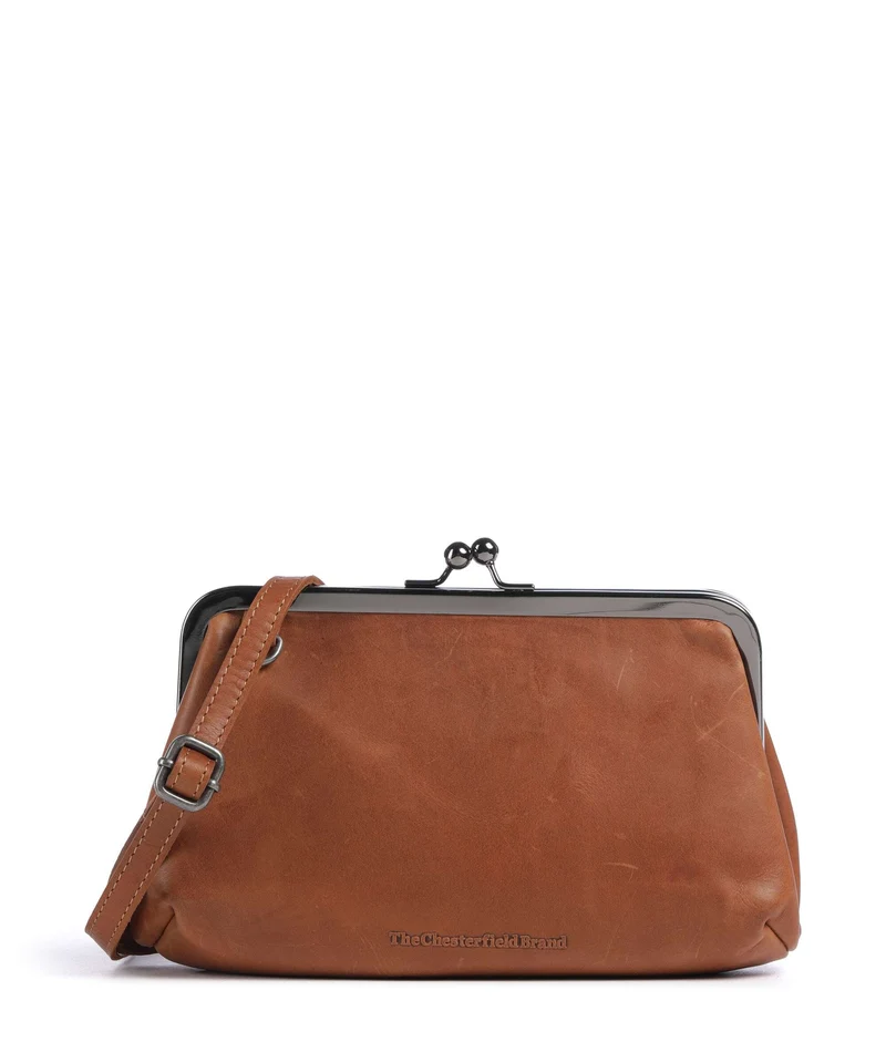 The Chesterfield Brand Wax Pull Up Cow Andrade Sac porté épaule cognac