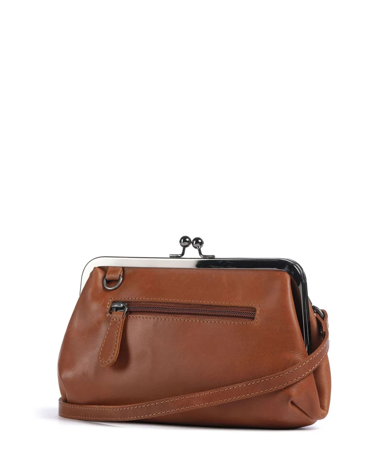 The Chesterfield Brand Wax Pull Up Cow Andrade Sac porté épaule cognac