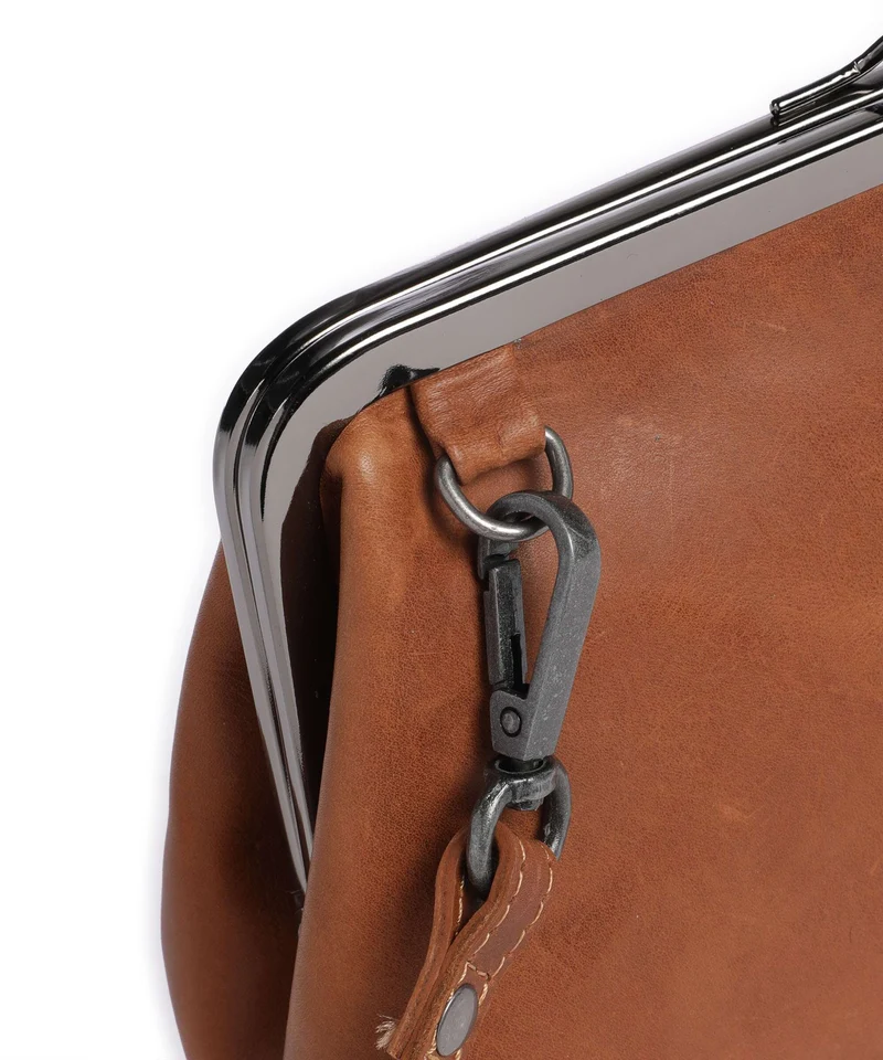 The Chesterfield Brand Wax Pull Up Cow Andrade Sac porté épaule cognac
