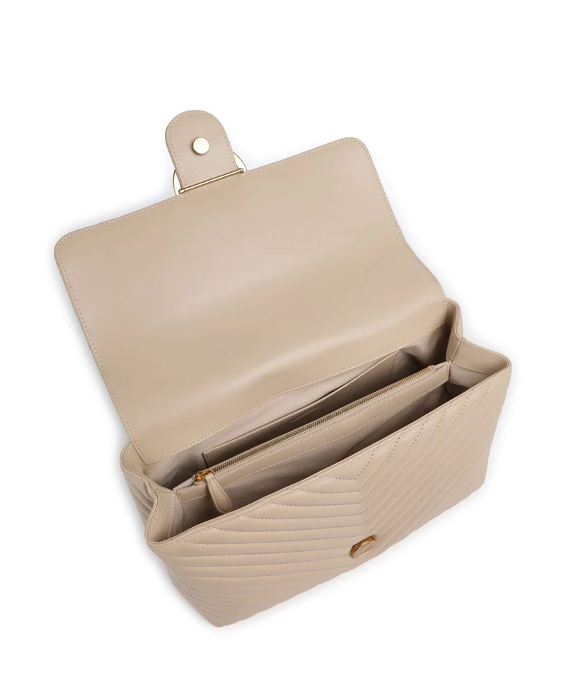 Pinko Love Lady Puff Big Sac à main beige/grigio fumo/antique gold