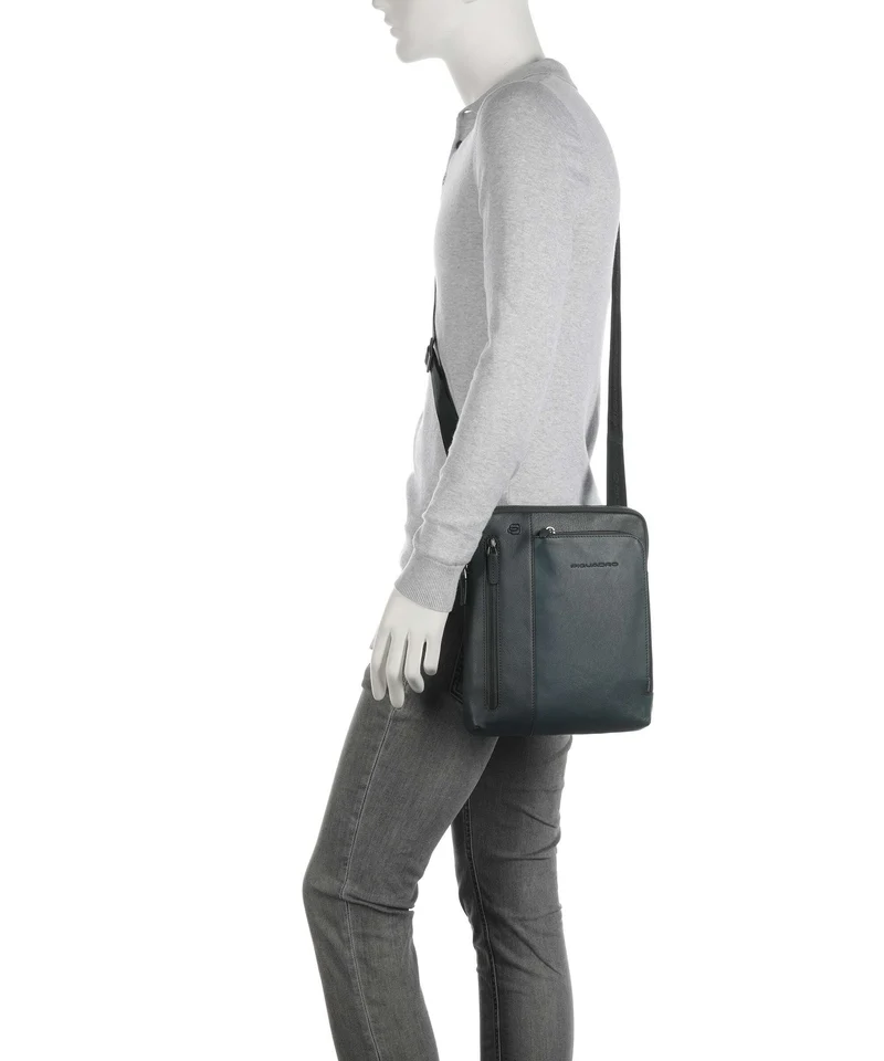 Piquadro Black Square Sac bandoulière verde bosco/verde oliva