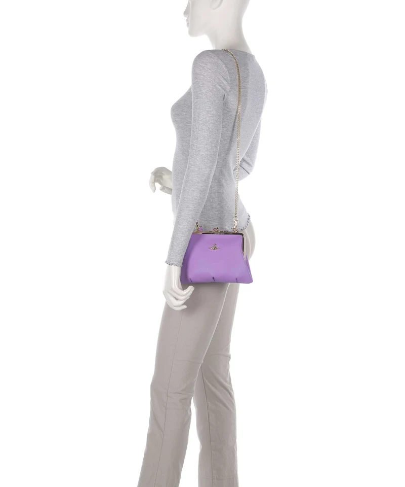 Vivienne Westwood Granny Frame Saffiano Sac bandoulière lilac