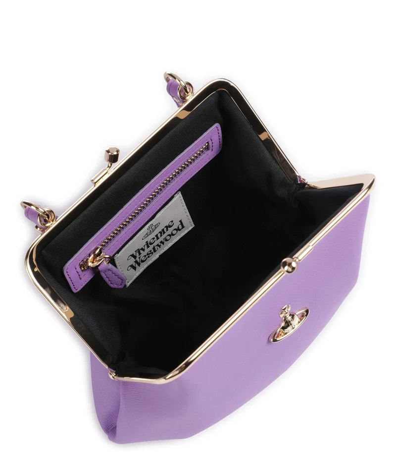 Vivienne Westwood Granny Frame Saffiano Sac bandoulière lilac