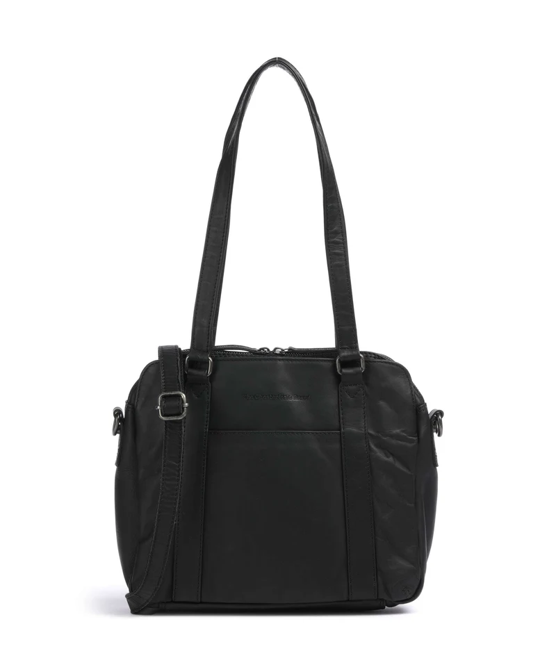 The Chesterfield Brand Wax Pull Up Cow Porlezza Sac porté épaule black