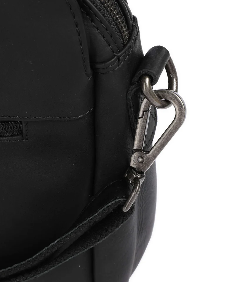 The Chesterfield Brand Wax Pull Up Cow Porlezza Sac porté épaule black