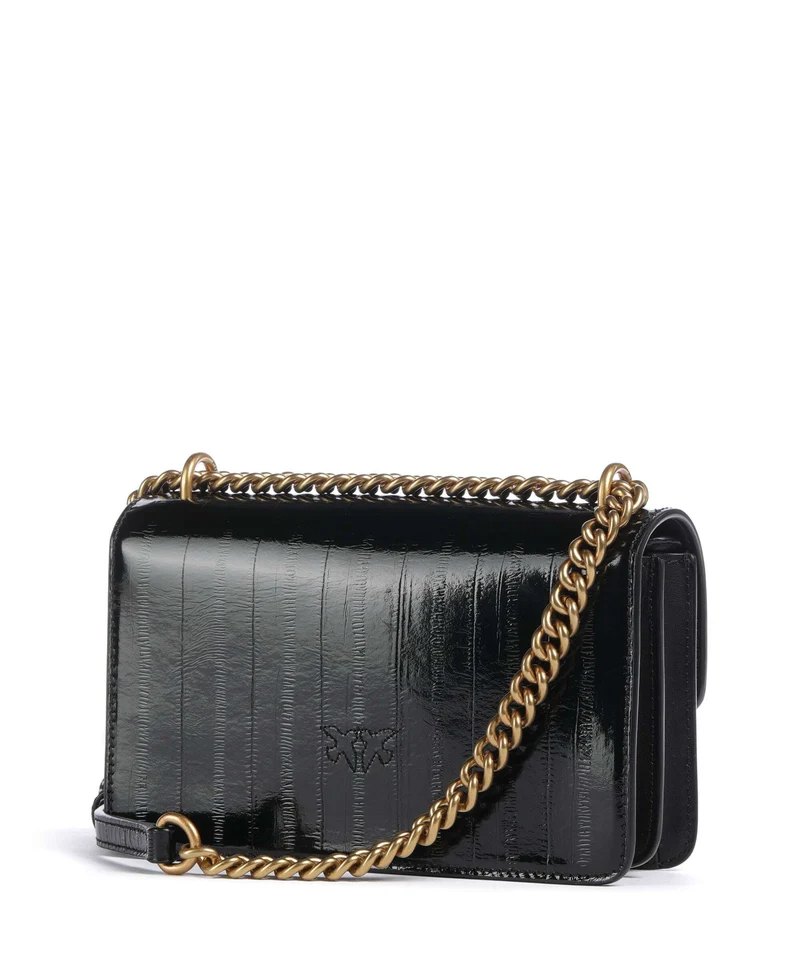 Pinko Love One Mini Sac porté épaule nero/antique gold