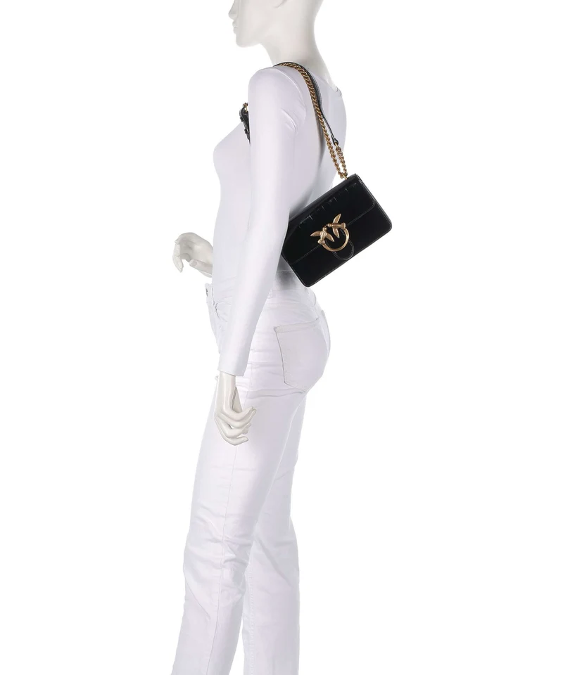 Pinko Love One Mini Sac porté épaule nero/antique gold