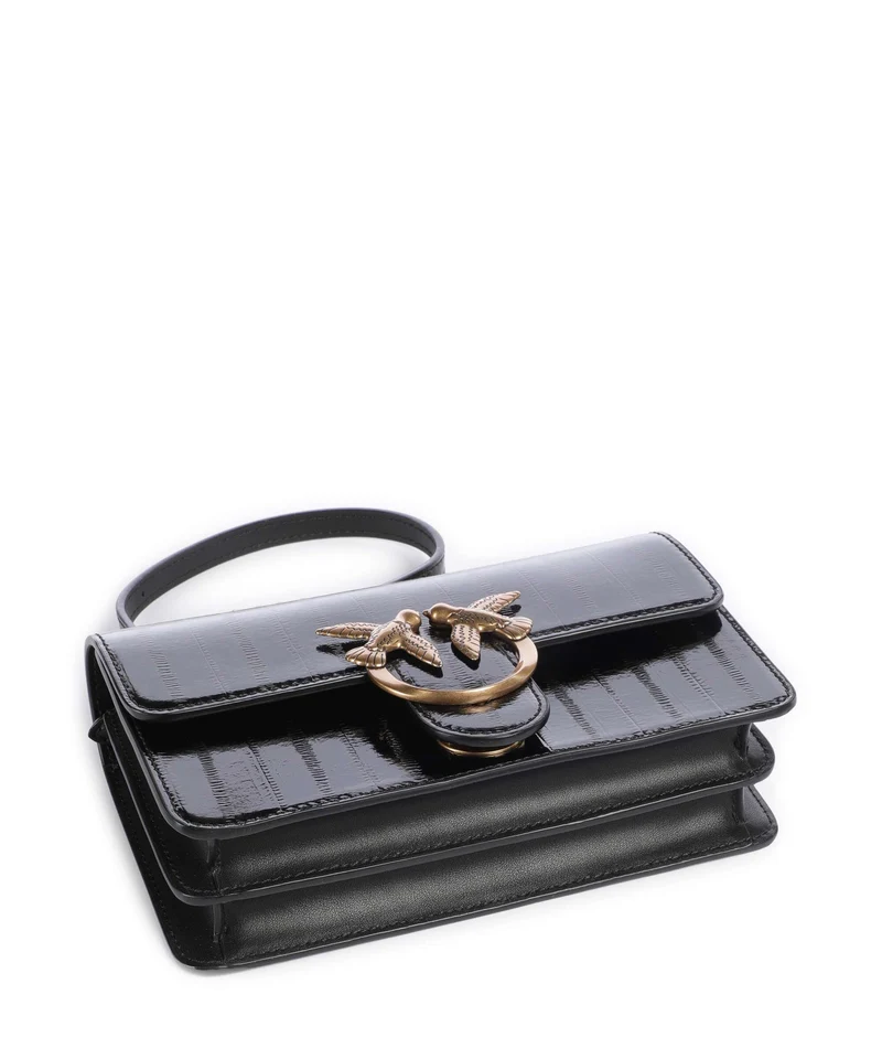 Pinko Love One Mini Sac porté épaule nero/antique gold