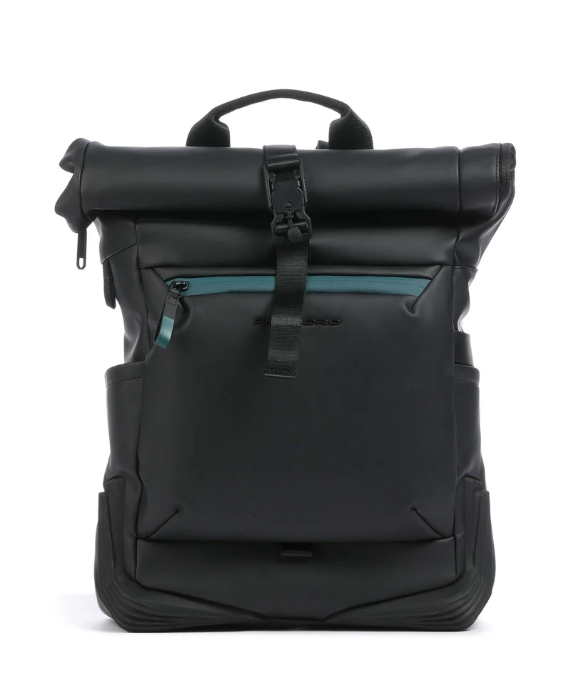 Piquadro Corner 2.0 Sac à dos roll-top nero