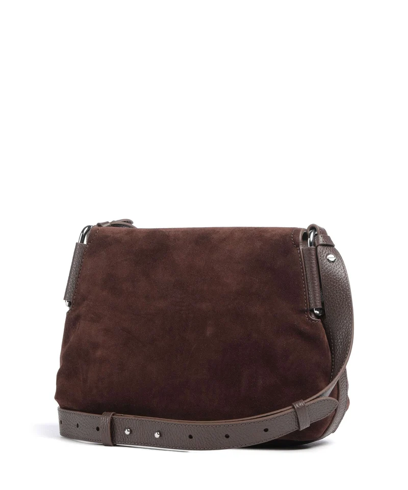 Coccinelle Rebekka Suede Sac bandoulière brunette