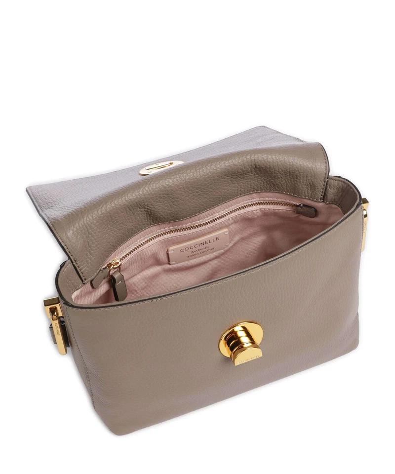 Coccinelle Liya Signature Sac bandoulière warm taupe
