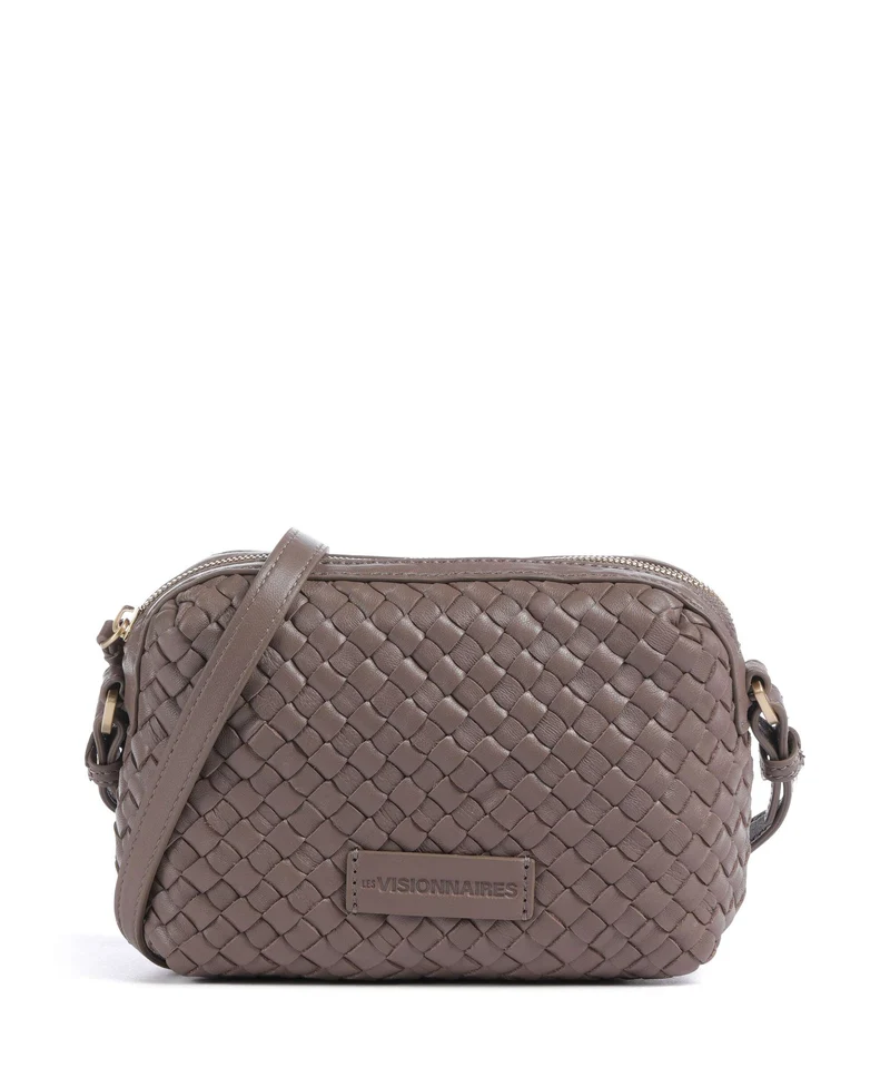Les Visionnaires Lynn Weave Silky Sac bandoulière taupe brown