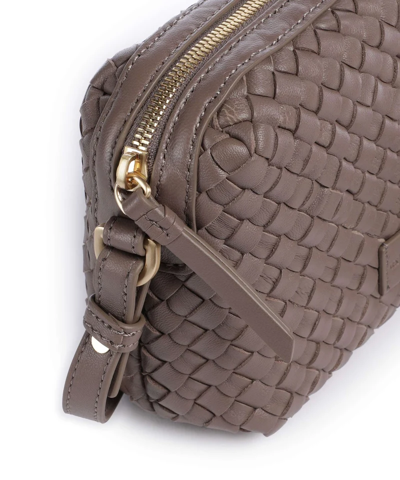 Les Visionnaires Lynn Weave Silky Sac bandoulière taupe brown