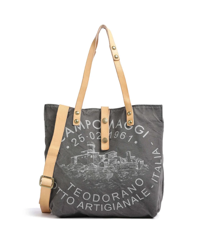 Campomaggi Cabas grey/natural/silver