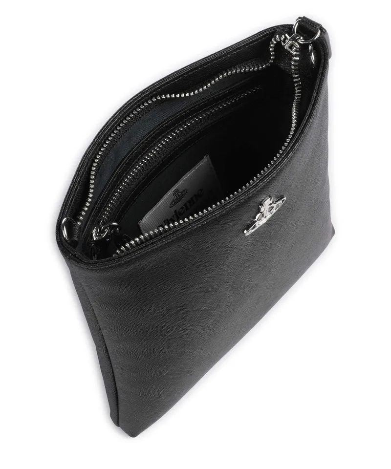 Vivienne Westwood Squire Square Saffiano Sac bandoulière black