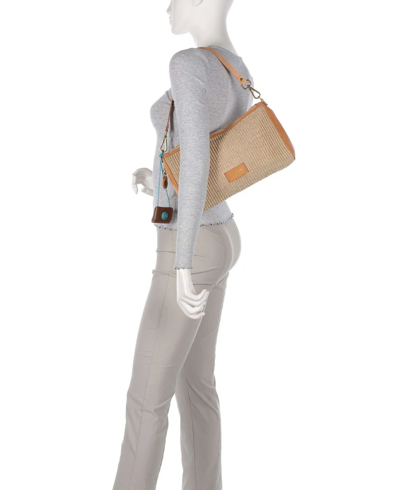 Gabs Oceania Pepita Sac porté épaule beige/oro/naturale