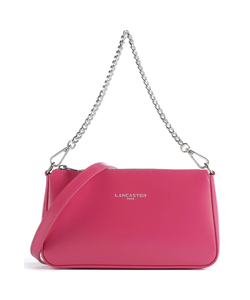 Lancaster Suave Even Sac porté épaule fuxia
