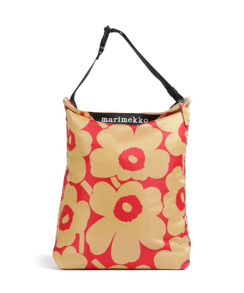 Marimekko Neat Unikko M Sac fourre-tout light brown/red