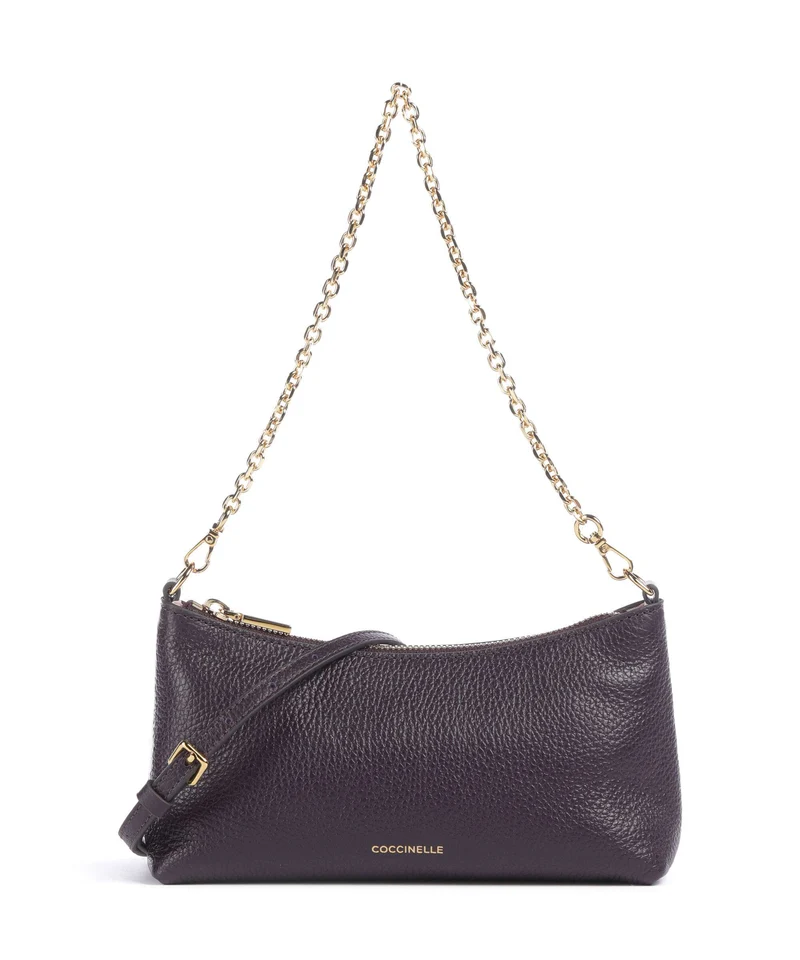 Coccinelle Aura Sac porté épaule prune