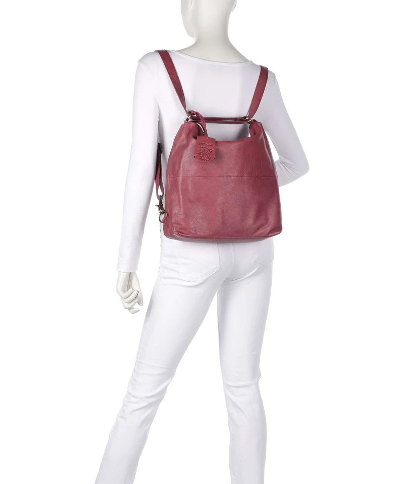 Burkely Natural Norah Sac à main porté dos poppy pink