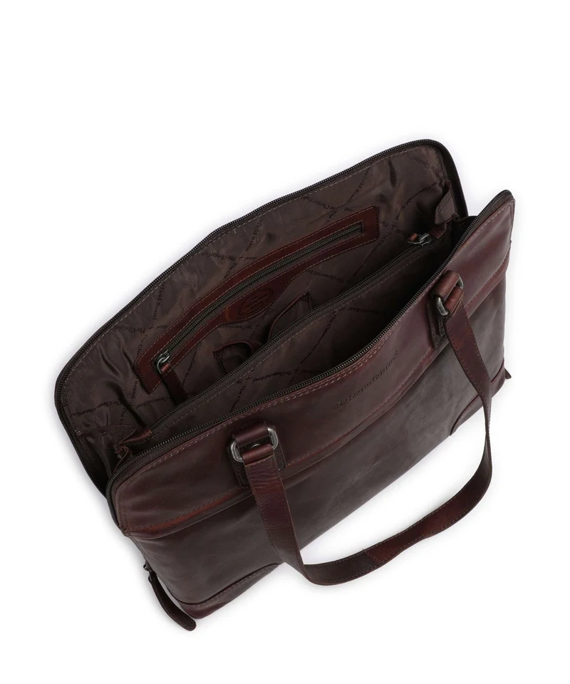 The Chesterfield Brand Wax Pull Up Cow Branson Sac porté épaule brown