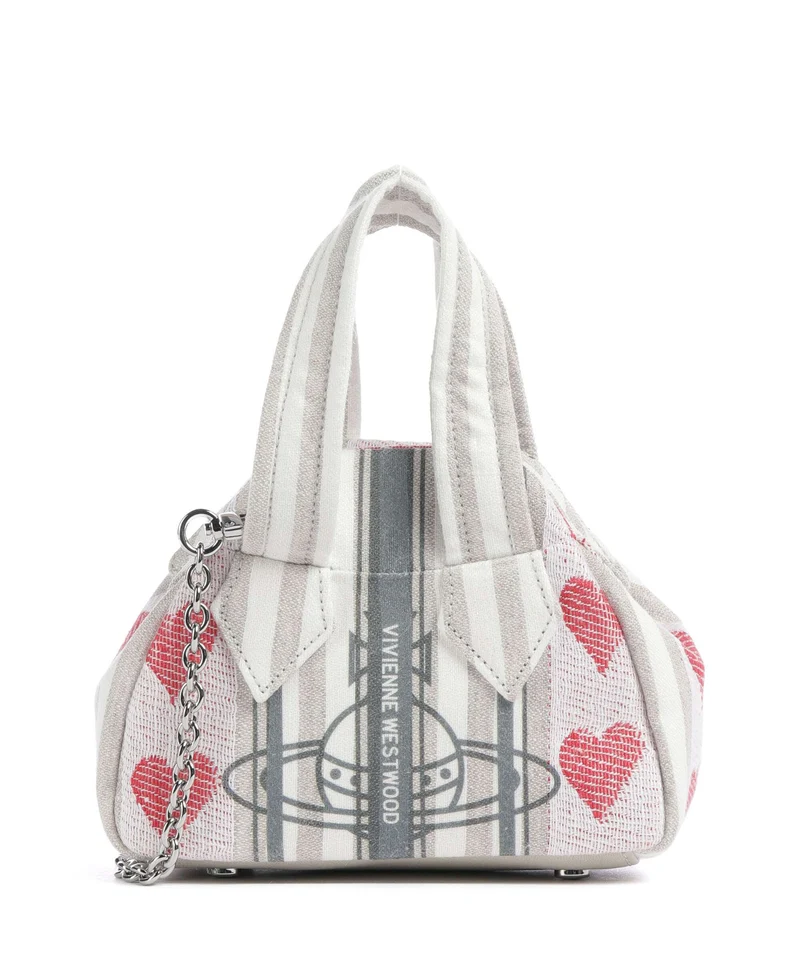 Vivienne Westwood Archive Linen Heart Stripes Mini Sac bandoulière multicolour