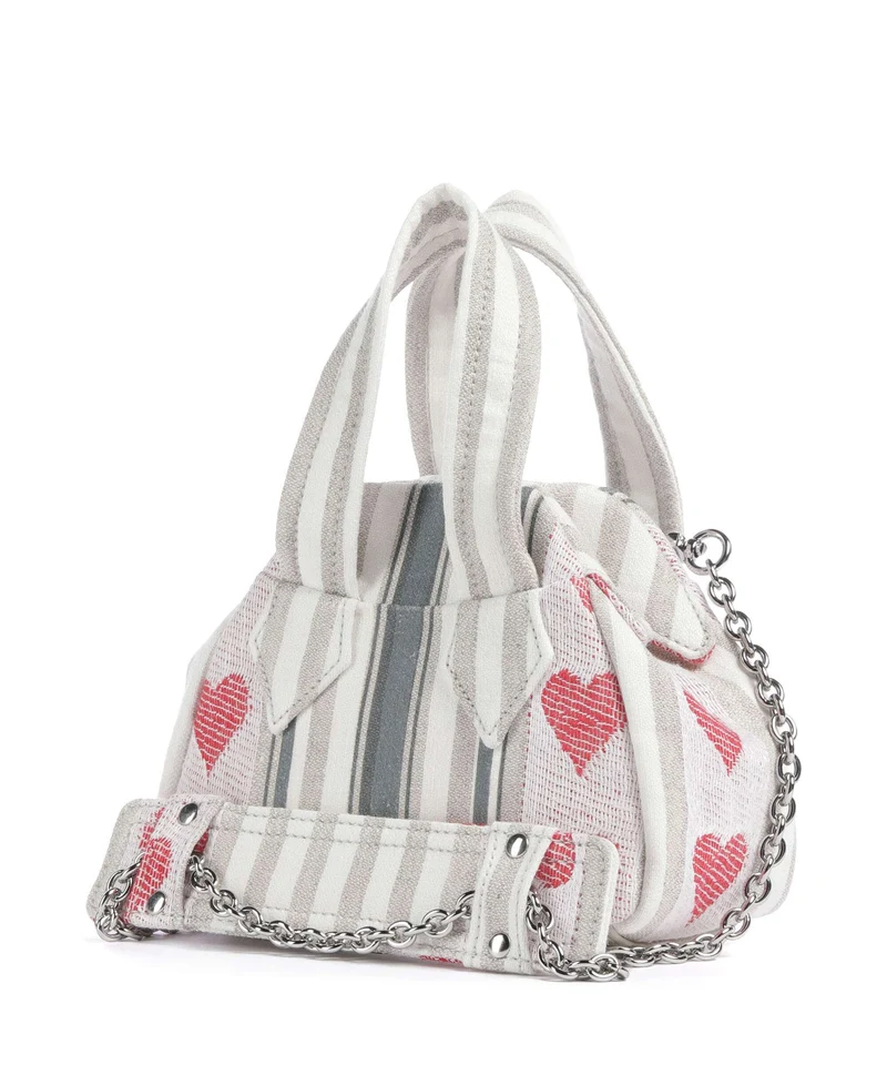 Vivienne Westwood Archive Linen Heart Stripes Mini Sac bandoulière multicolour