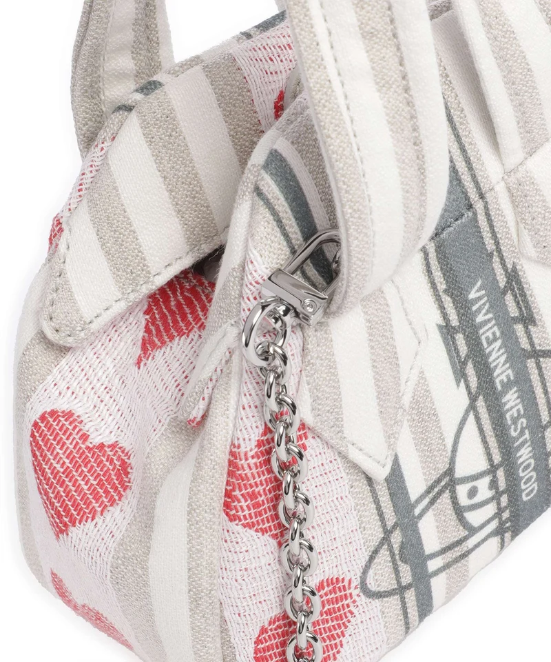 Vivienne Westwood Archive Linen Heart Stripes Mini Sac bandoulière multicolour