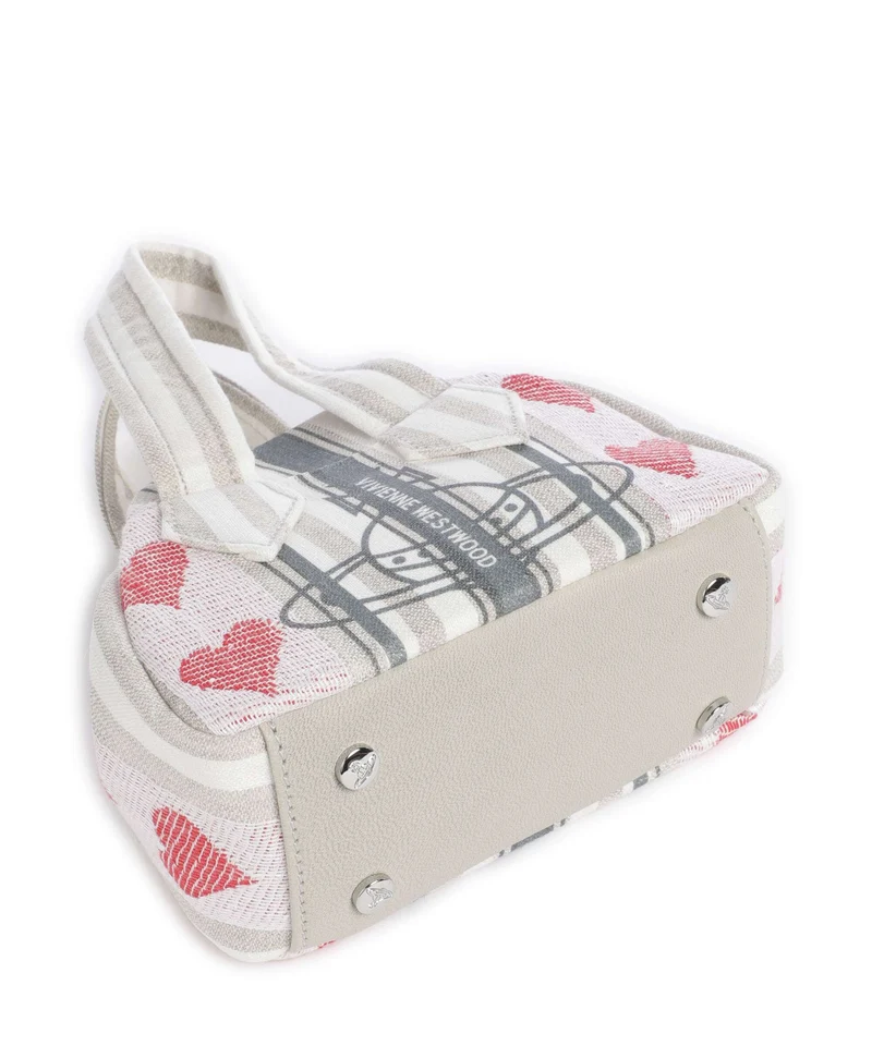 Vivienne Westwood Archive Linen Heart Stripes Mini Sac bandoulière multicolour