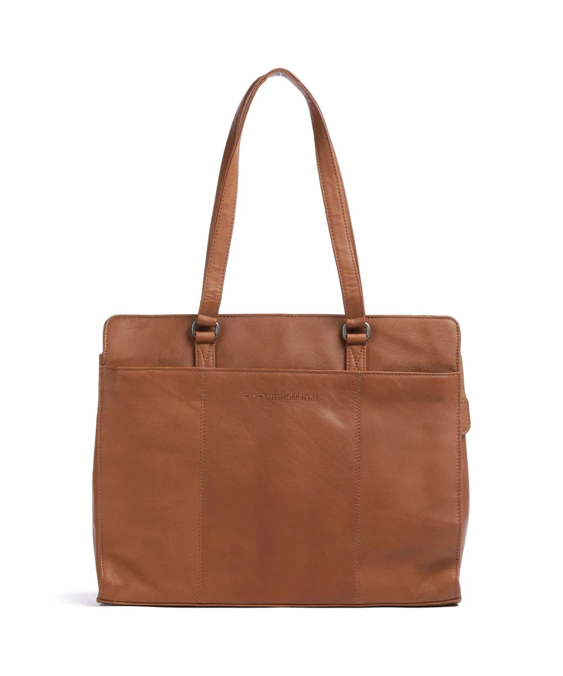 The Chesterfield Brand Wax Pull Up Cow Fidenza Cabas cognac