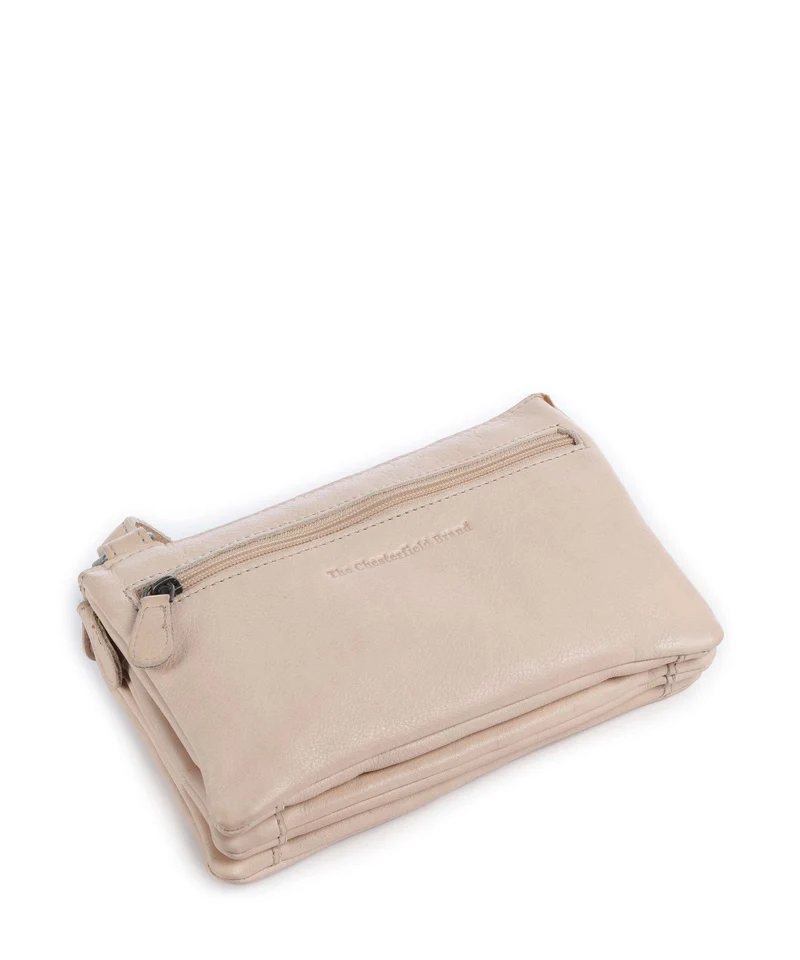 The Chesterfield Brand Washed Waxed Cow Osaka Sac bandoulière beige