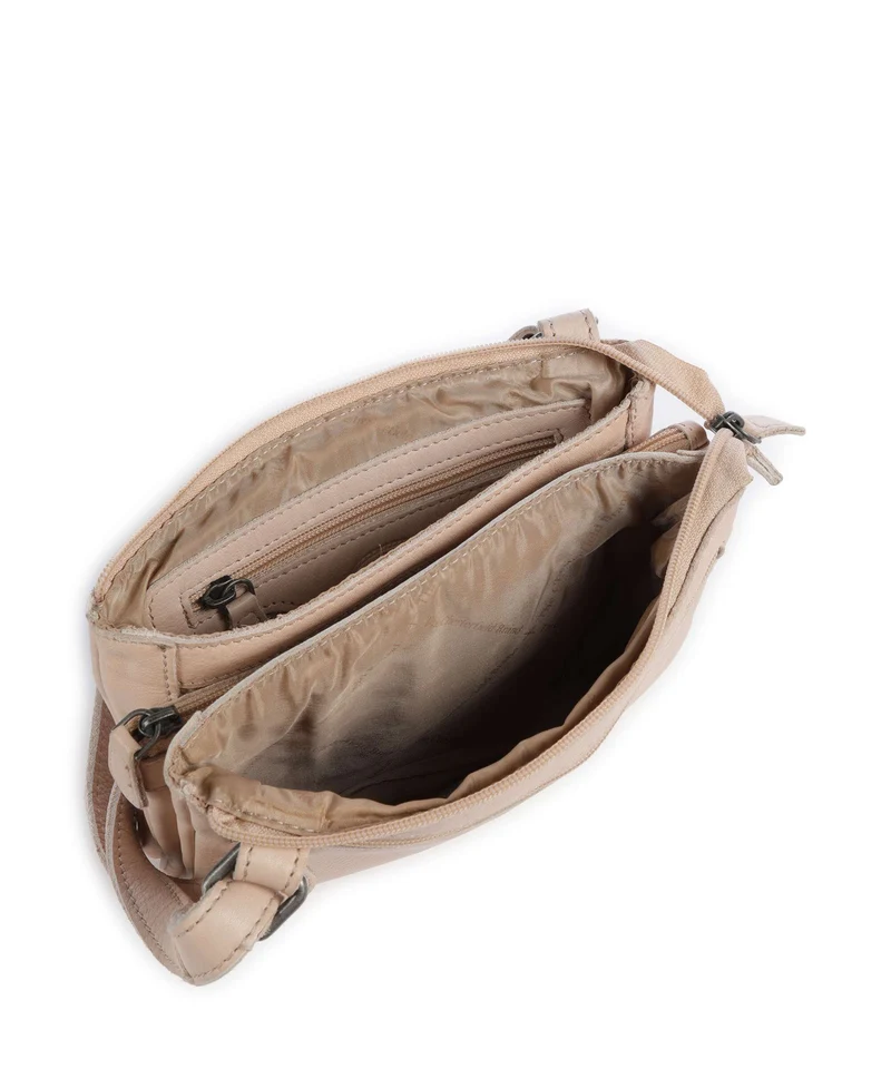 The Chesterfield Brand Washed Waxed Cow Osaka Sac bandoulière beige