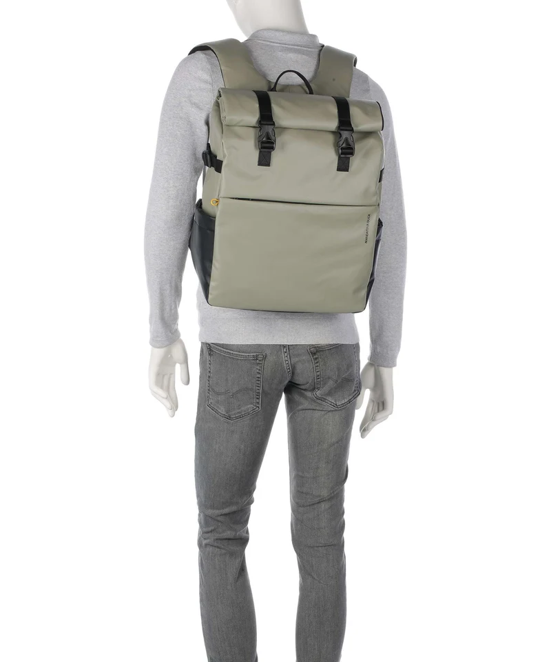 Mandarina Duck Eco Coated Sac à dos d'ordinateur mud