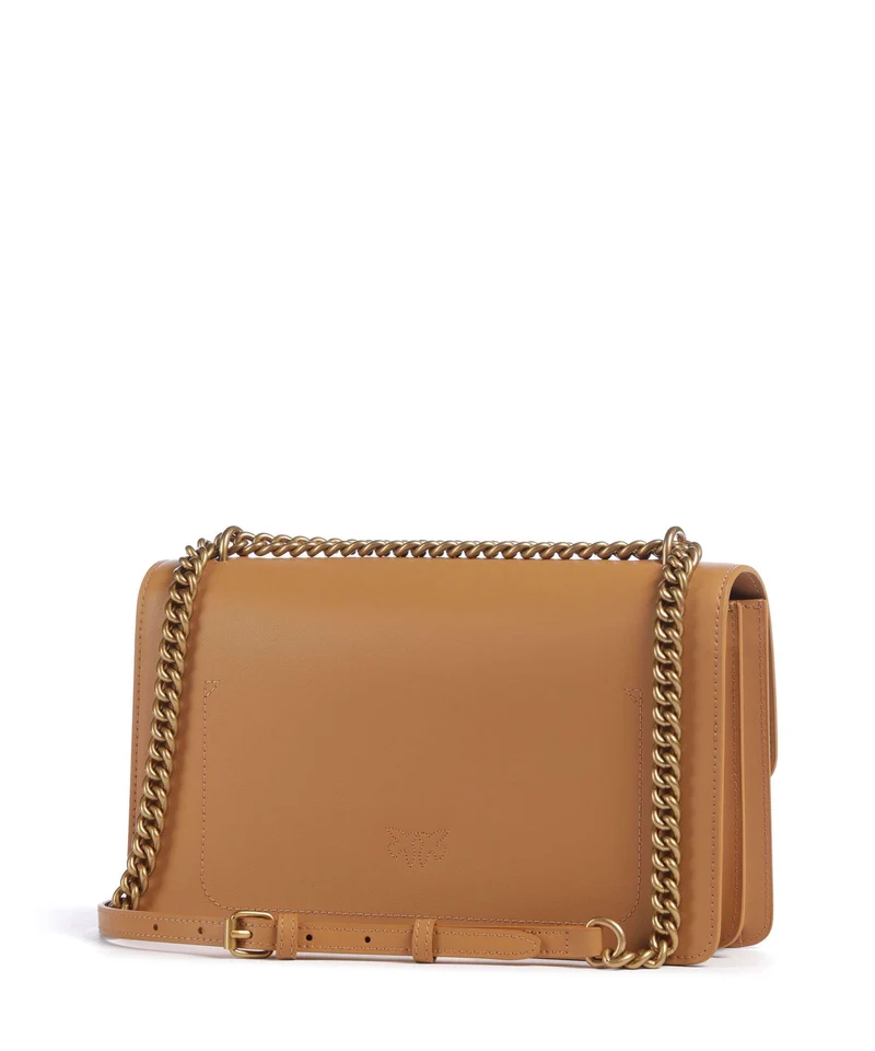 Pinko Love One Classic Sac porté épaule torrone/antique gold