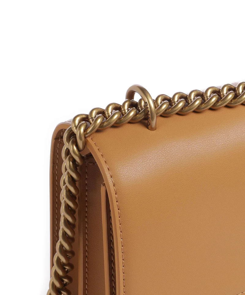 Pinko Love One Classic Sac porté épaule torrone/antique gold
