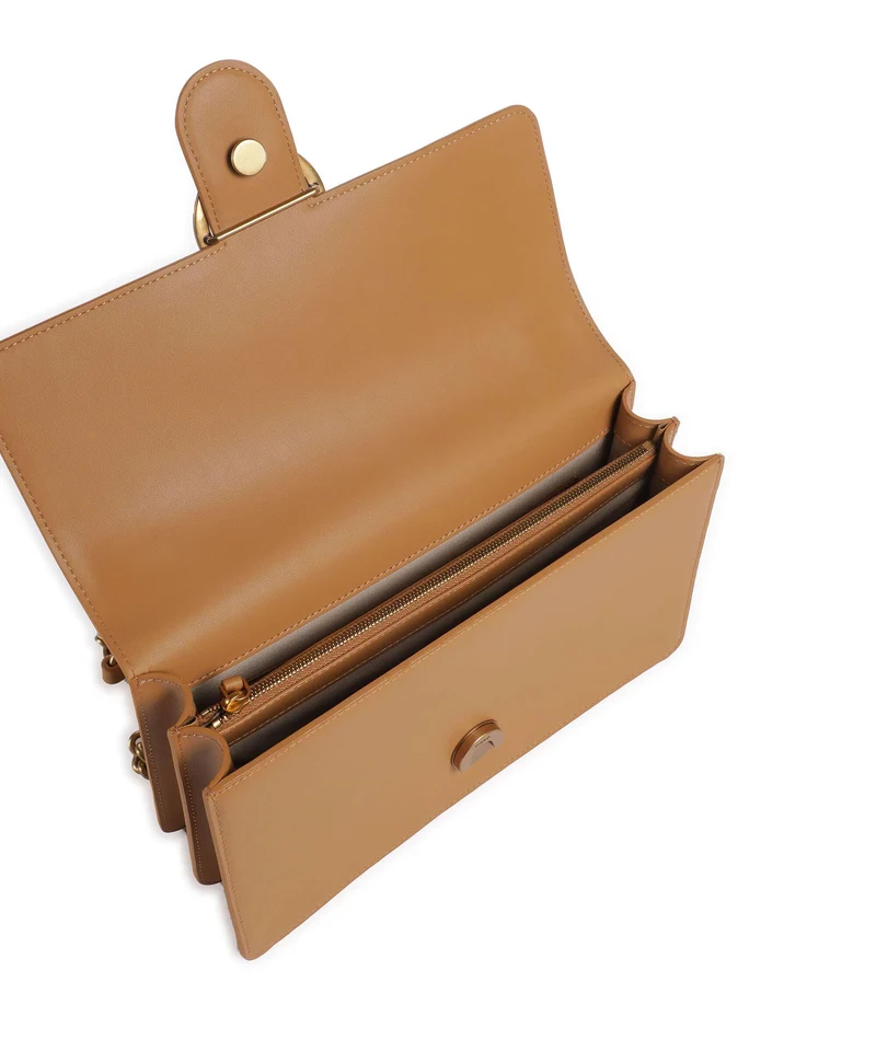 Pinko Love One Classic Sac porté épaule torrone/antique gold