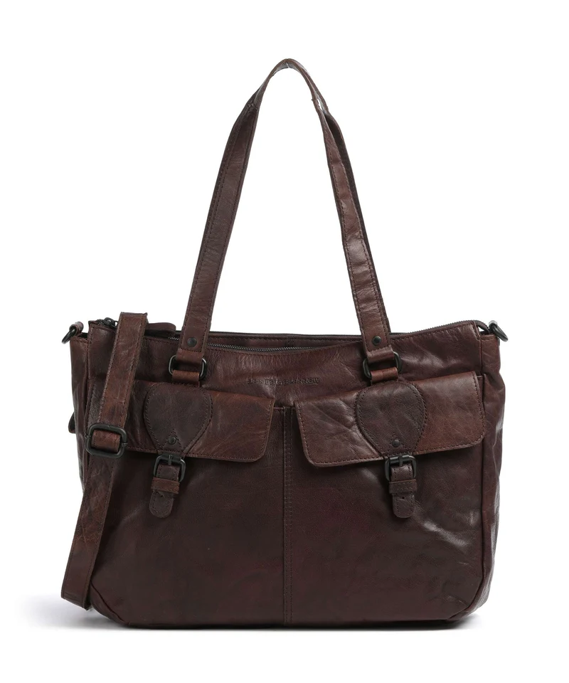 Spikes & Sparrow Bronco Fee Porte-document dark brown