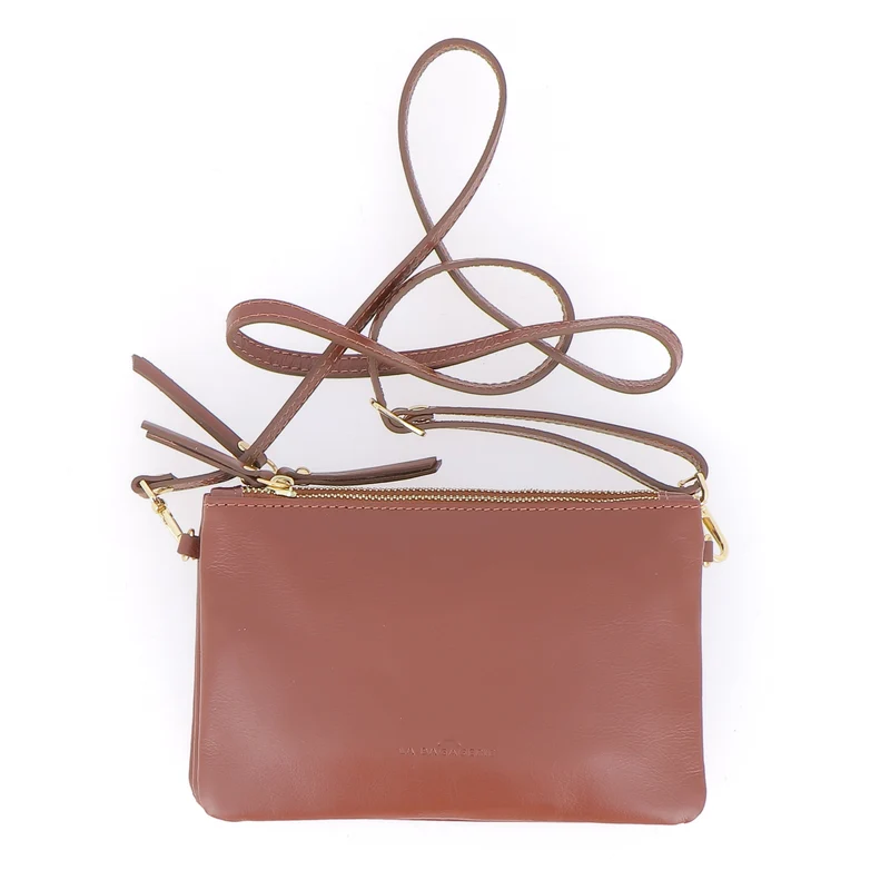 Sac Porté Épaule / Porté Croisé Le Trio - Marron