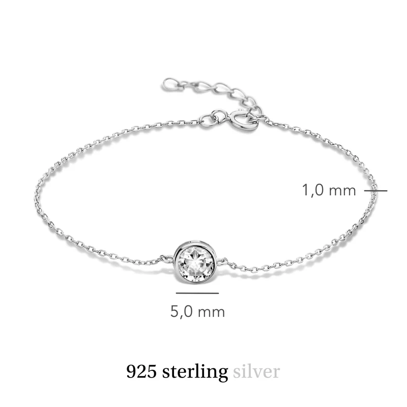 Violet Hamden Venus Bracelet en Argent 925 Sterling avec Pierre de Naissance VH320009-AUG