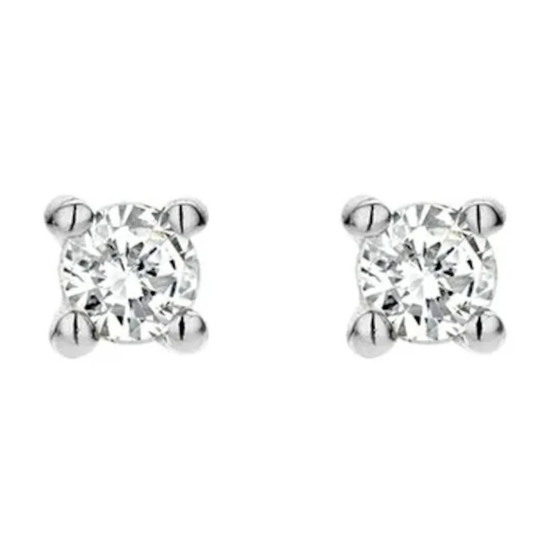 Blush Diamonds Boucles d'oreilles Or blanc 14 carats 7601WDI