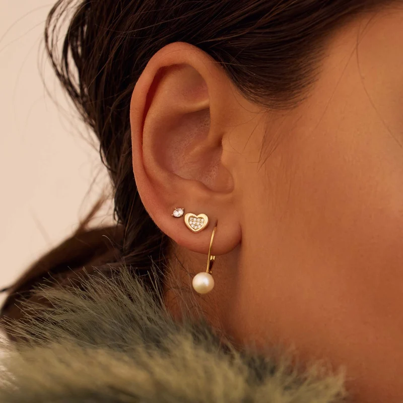 Beloro Jewels Monte Napoleone Boucles d'oreilles Or 9 carats BO360062