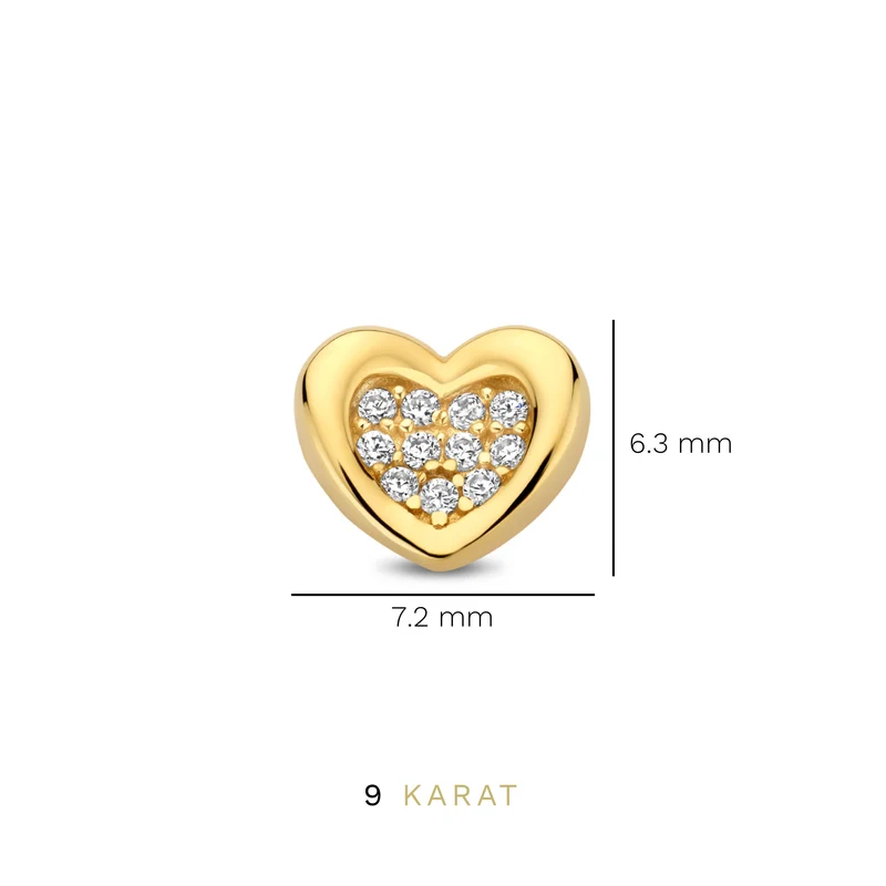 Beloro Jewels Monte Napoleone Boucles d'oreilles Or 9 carats BO360062