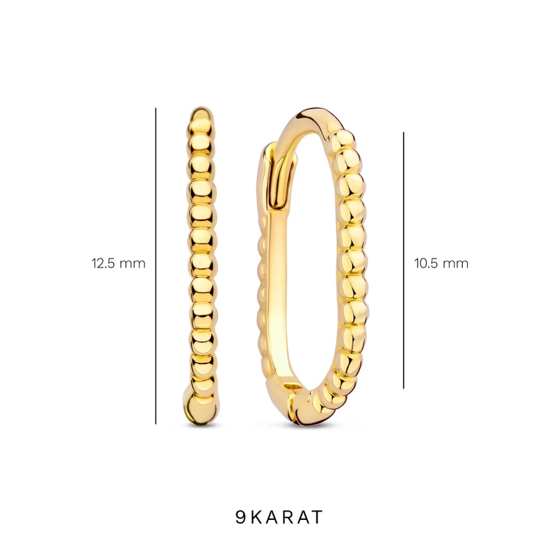 Beloro Jewels La Rinascente Femmes Creoles Or 9 carats BO360070