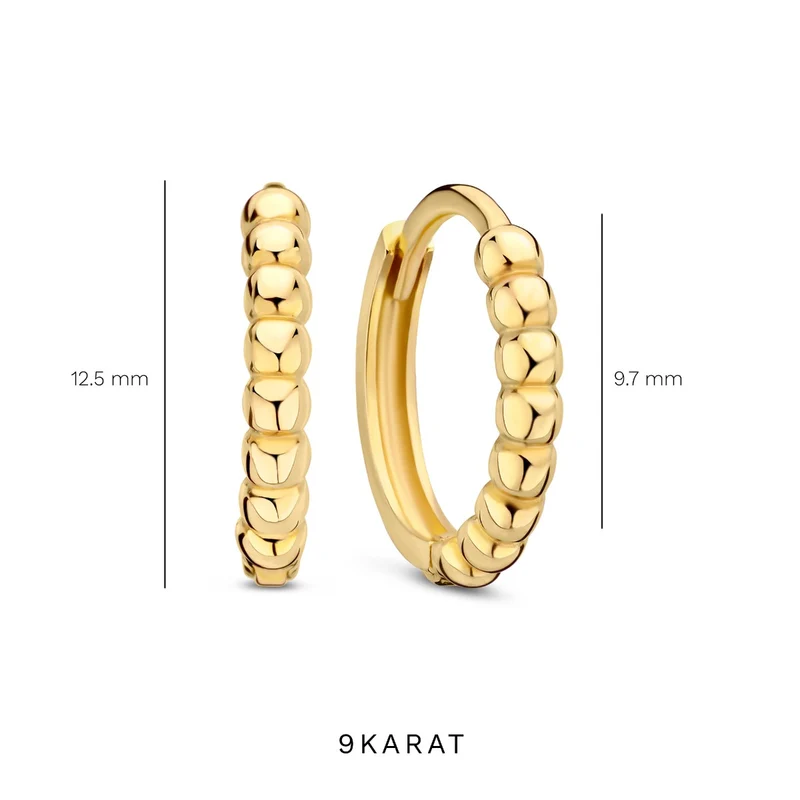 Beloro Jewels La Rinascente Femmes Creoles Or 9 carats BO360071
