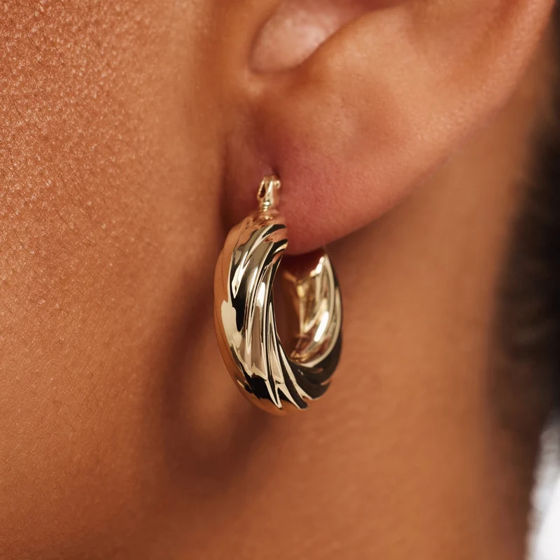 Isabel Bernard Rivoli Belle boucles d’oreilles en or 14 carats IB360276