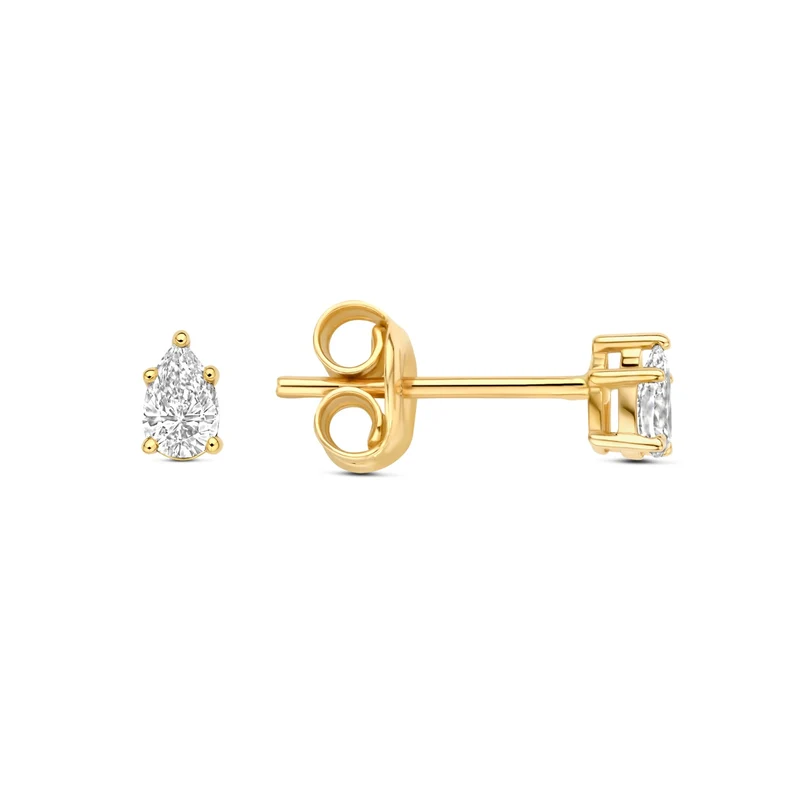 Isabel Bernard De la Paix Clous d'oreilles De la Paix Eloise en or 14 carats avec diamant 0,2 carat IBD360036