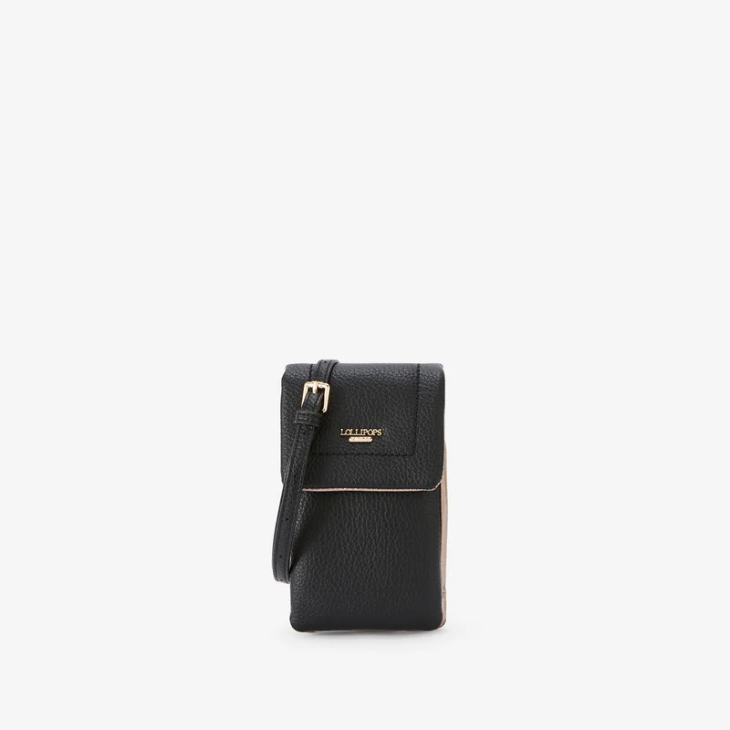 Pochette de téléphone noire Rosabelle