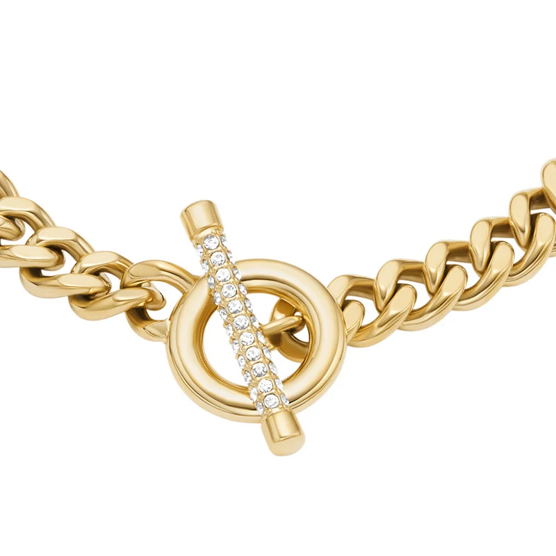 Fossil Carlie T-Bar Stainless Steel Women's Bracelet JF04957710