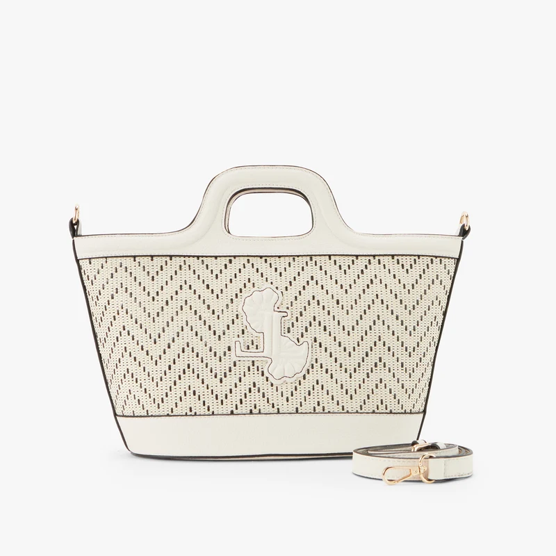 Sac shopper blanc Priscillia