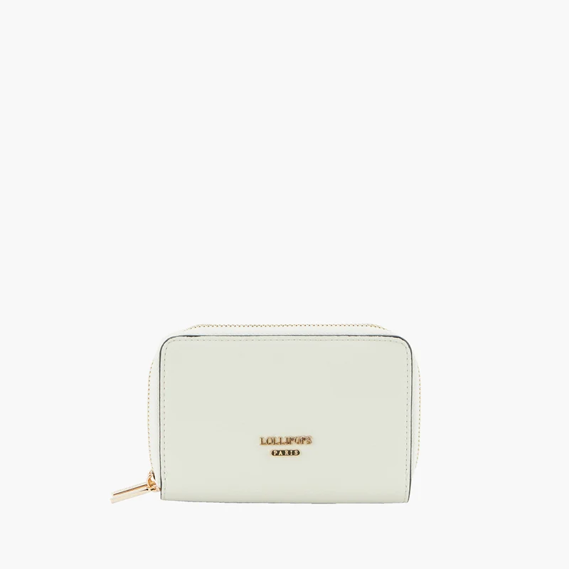 Portefeuille double blanc Pegguy